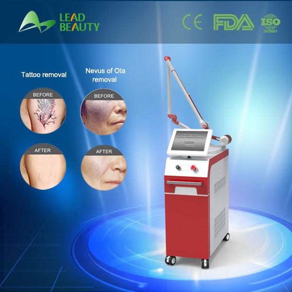 1064nm 532nm Q Switch Nd Yag equipment For Permanent Tattoo removal