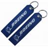 China 100% Polyester 130x30mm Flight Tag Keychain For Souvenir wholesale