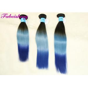 China 18 Inch Brazilian Ombre Colored Human Hair Extensions Natural Straight supplier