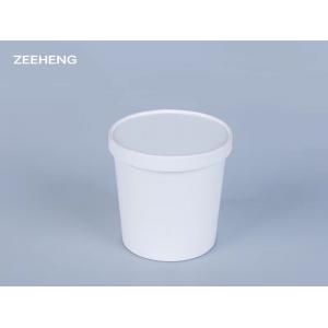 Eco Friendly Food Grade 8oz White Paper Bowls With Lids