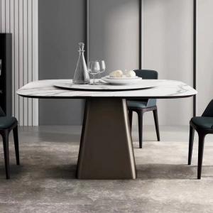 Italian Luxury Design Home Furniture Sintered Stone Ceramic Marble Dining Table Set