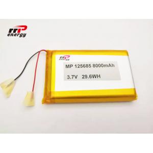 GPS Tracker Rechargeable Lithium Ion Polymer Battery Pack 3.7 V 8000mAh 125685