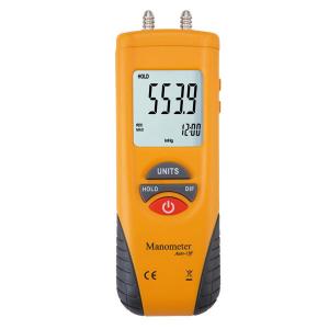 Professional Data Hold Digital Manometer , Handheld Pressure Differential Manometer