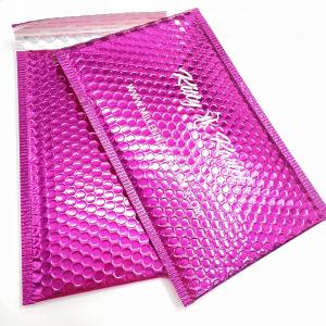 Waterproof Recyclable Shiny Padded Envelopes , Multipurpose Metallic Bubble Bags