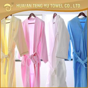 China Luxury cotton hotel terry cloth hotel  bathrobe on sale 