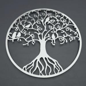 Modern Metal Wall Sculpture Tree Of Life Stainless Steel Hanging Wall Art