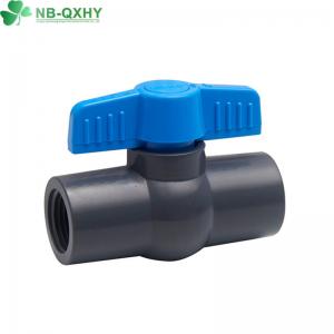 China Chinese PVC Compact Ball Valve with Glue Connection Form and All Size of Colorful Box supplier