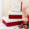 Matte Lamination Heart Patterned Gift Boxes And Bags Set  For Romantic Occasions