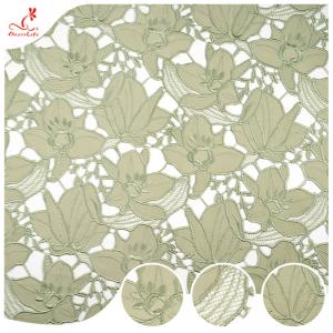 Guipure Trimming Cotton Lace Fabric Trim Embroidery 3D Flower Trim Lace