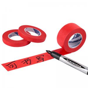 China High Temperature Shelter Automotive Spray Paint Baking Paint Red MaskingTape supplier