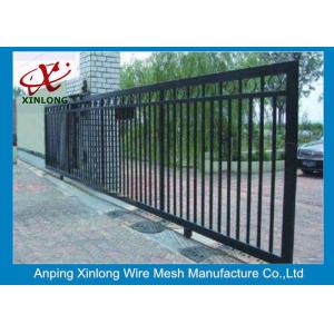 China Professional Automatic Sliding Gates Galvanized Pipe Material 1m Height supplier