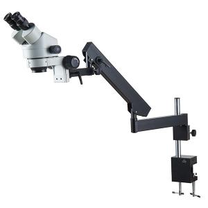 China base de abrazadera arculating del brazo del microscopio del micoscope principal binocular estéreo del enfoque 7x-45x supplier