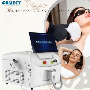 Gomecy 2025 Modèle Chaud Barre de diodes laser haute puissance 808nm 755 1064 pour traitements de peau professionnels avec analyseur de peau