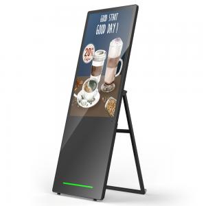 43'' Folding Mobile LCD Digital Display Portable Self-Service Digital Signage With Built-in Battery