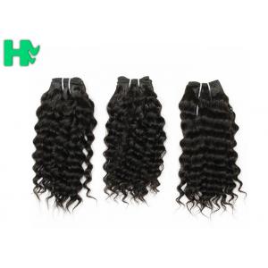 China Nature Black Color Deep Curl Brazilian Human Hair Extension for Bulk Hair Weave supplier