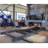 China forest portable sawmill horizontal diesel band saw /mobile bandsaw with rails