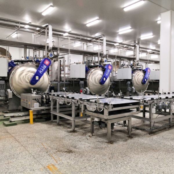 Heat Sterilization Fully Automatic Double Door Sterilization Retort Based on Shake Rotary Direct Principle for Sterilization