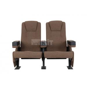 China Tip Up Armrest Commercial Movie Theater Seating High Strength Steel Structure supplier
