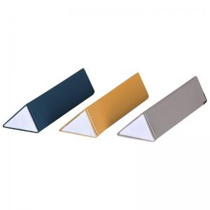 China Multifunction PU Handmade Folding Eyeglass Case Triangle Metal Sunglasses Case Box on sale 