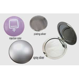 Round double side compact mirror color is customized