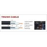 China Seamless Aluminum tube trunk cable 750 with Messenger CATV Distribution Cable wholesale
