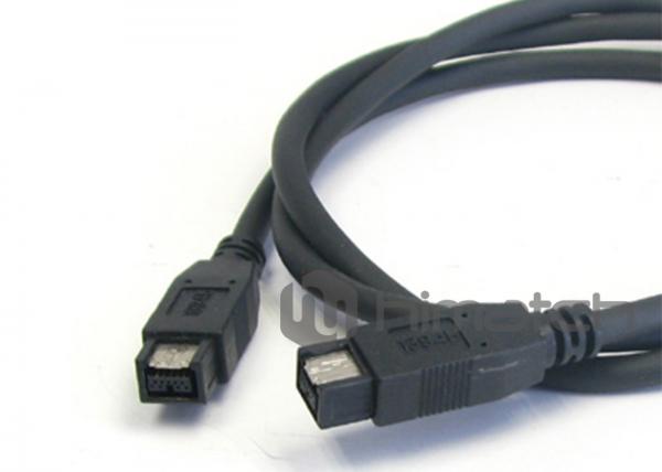 IEEE 1394B Male to Male Firewire 800 Cable / Custom Cable Assemblies For Camera