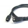 IEEE 1394B Male to Male Firewire 800 Cable / Custom Cable Assemblies For Camera