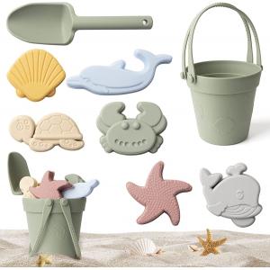Silicone Educational Toys Bucket Molds Set Kids Beach Silicone Sand Toys