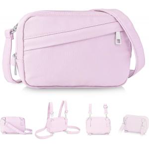 Water Resistant Crossbody Bag For Women Multi Position Fanny Pack Mini Belt Bag