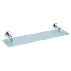 Double Rods Wall Mounted Stainless Steel Glass Shelf Bathroom Hardware Sets