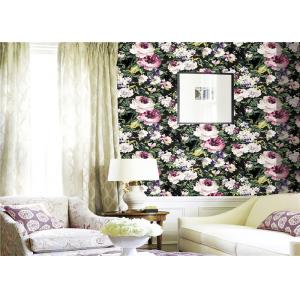 China Mould Proof 3d Natural Flowers Wallpaper For Home Decor , Eco Friendly supplier