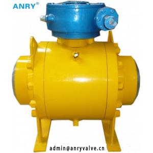 China Forged Steel  API Class 150~1500  A105 Body A105+ENP Ball  Trunnion Ball Valve supplier