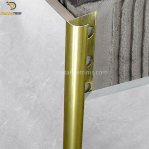 Polish Gold Bullnosed Aluminium Tile Trim Wall Corner Accessories