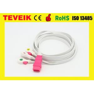 Teveik Manufacturer Disposable Medical PVC ECG Cable For Patient Monitor, 5 leads
