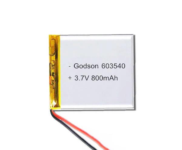603540 Lithium Polymer 3.7 v 800mAh lithium battery 16g With Stable Performance