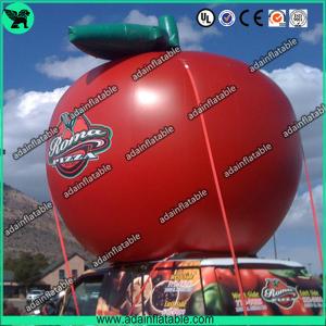 China Event Fashionable Red Custom Inflatable Apple , Large Inflatable Advertising Products supplier