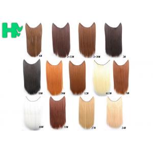 China Tangle Free Natural Synthetic Colored Hair Extensions Clip In with 16 supplier