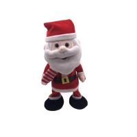 China Singing Choking Christmas Santa Plush Toy 33cm on sale