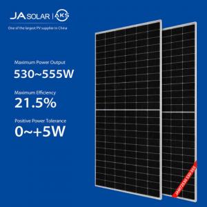 JA Bifacial Solar Panels 530W 535W 540W Full Black Transparent Solar Panels For Greenhouses