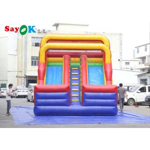 China Outdoor Inflatable Slide Simple PVC Inflatable Bouncer Slide Blow Up Double Dry Slide Inflatable Slide For Kids supplier