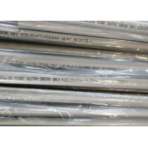China Ta1 / Ta2 ASTM B338 3 Inch Seamless Titanium Pipe supplier
