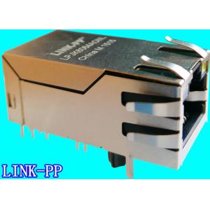 China LPJK6064AONL 1000Base-T POE RJ45 Connector Gigabit Ethernet Socket supplier