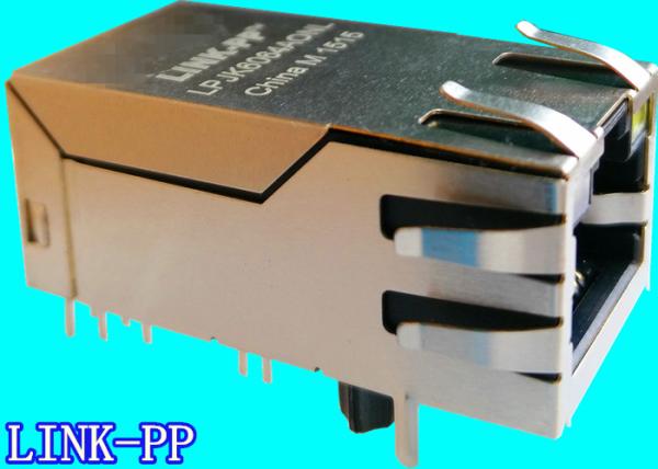 LPJK6064AONL 1000Base-T POE RJ45 Connector Gigabit Ethernet Socket