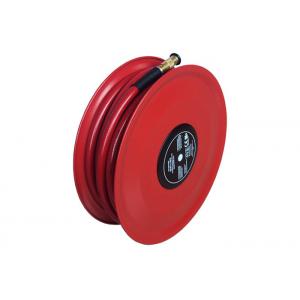 China Red Hose Reel Disc With Fire Hose Reel Nozzle Plastics Powder Coating wholesale