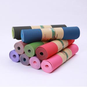 China Durable non-slip 6MM Home Use Pilates Eco Non Slip Esterilla Yoga Exercise Equipment Tpe Yoga Mat supplier