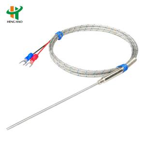 Stainless Steel 1100C 1200C 1mm 100mm PT100 Temperature Sensor J T N K Types