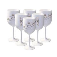 China Party White Moet Chandon Plastic Champagne Glasses Acrylic Wine Cup Goblet on sale