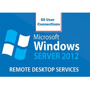 RDS 50 User Connections Windows Server 2012 Remote Desktop Services Key License