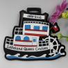 Customized Lakeland Queen Cruises Vessels Shape Soft PVC Travel Luggage Tag ID