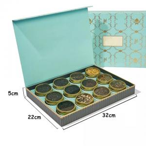 OEM / ODM Tea Packaging Box , Custom Metal Tea Canister With Lid